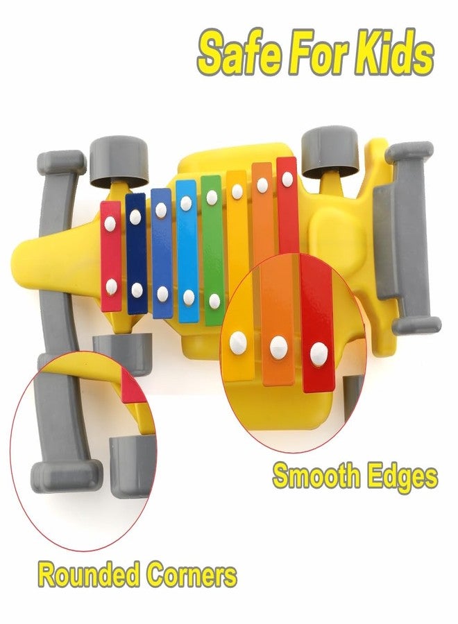 ويمسي سيارة إكسيليفون مرحة للأطفال، سيارة إكسيليفون بلاستيكية بثمانية عقد معدنية، لعبة إكسيليفون على شكل سيارة للأطفال فوق سن 3 سنوات، معتمدة من هيئة المواصفات البريطانية. - Image 4